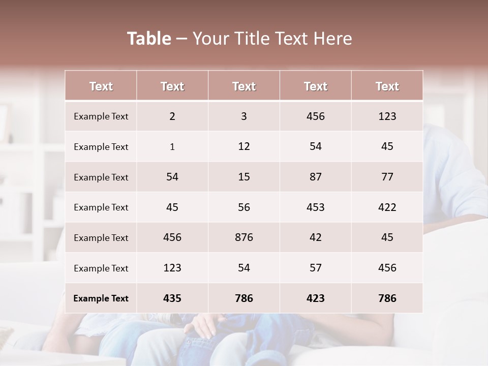 Embracing Girl Portrait PowerPoint Template