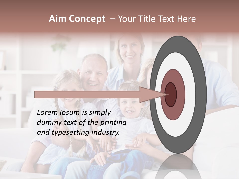 Embracing Girl Portrait PowerPoint Template