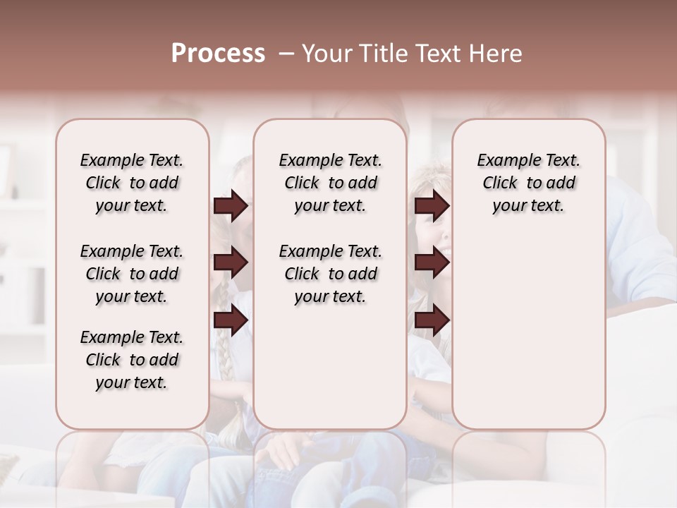 Embracing Girl Portrait PowerPoint Template