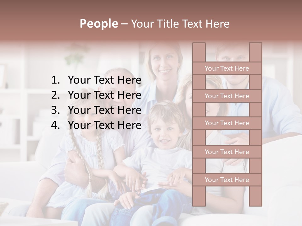 Embracing Girl Portrait PowerPoint Template