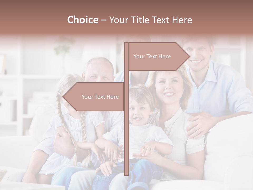 Embracing Girl Portrait PowerPoint Template