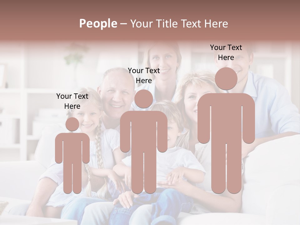 Embracing Girl Portrait PowerPoint Template