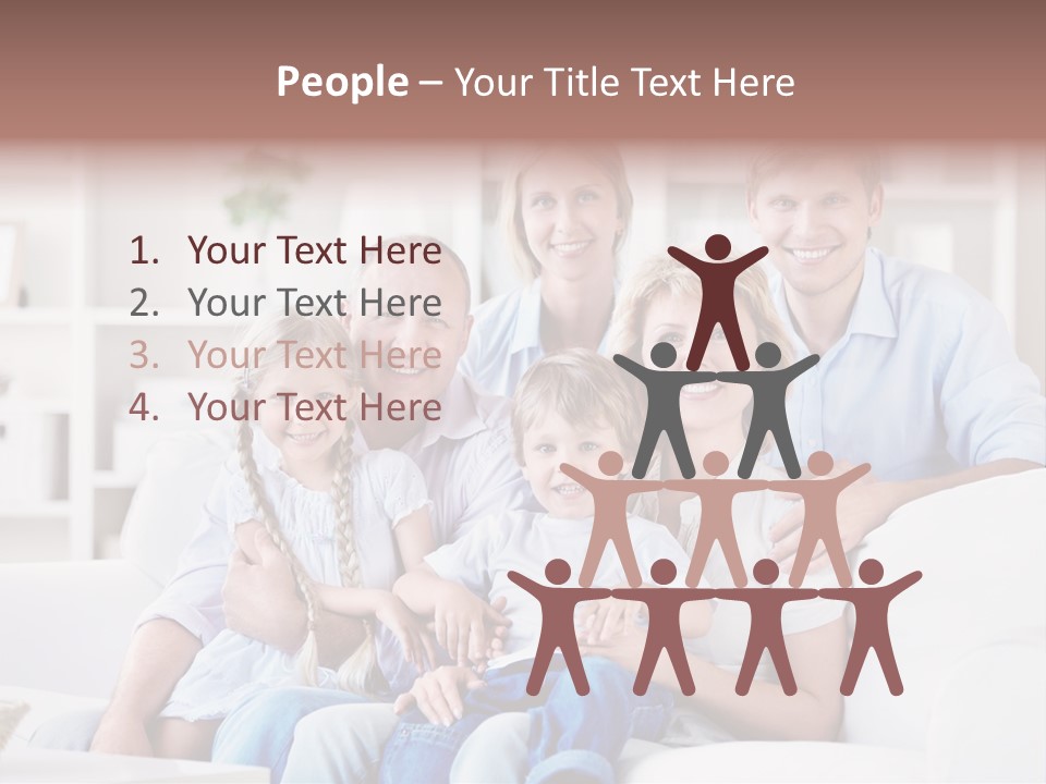 Embracing Girl Portrait PowerPoint Template