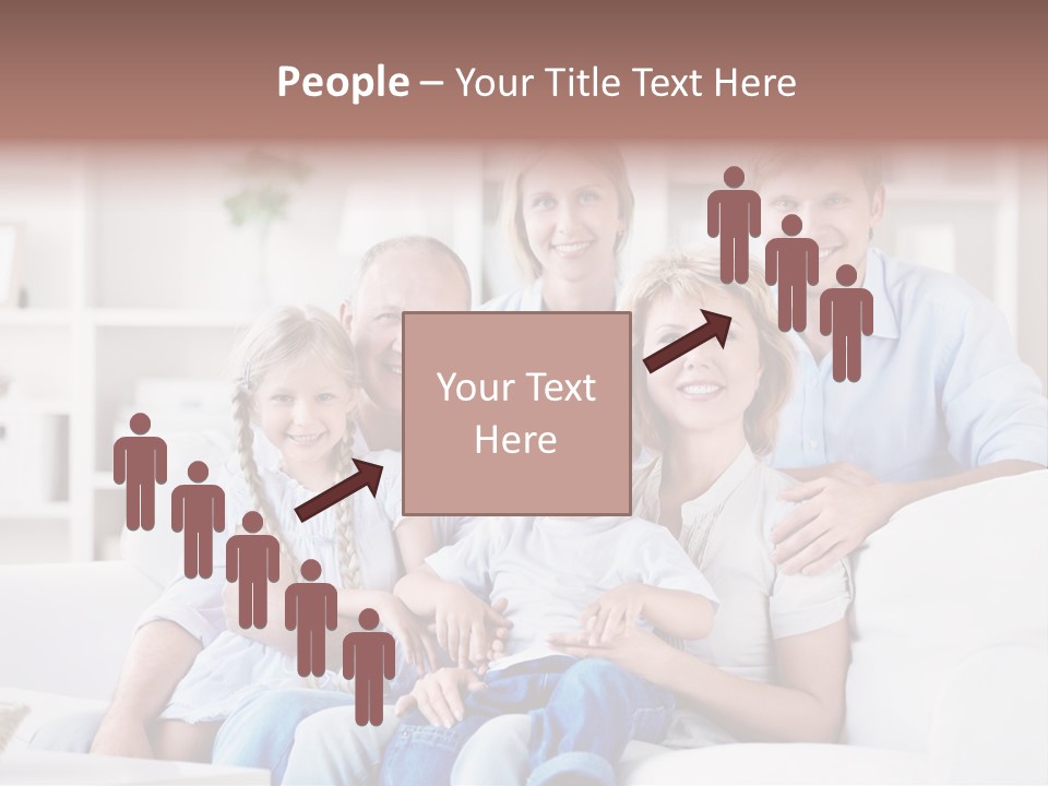 Embracing Girl Portrait PowerPoint Template