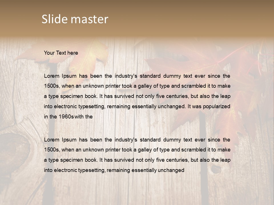 Space Maple Ragged PowerPoint Template