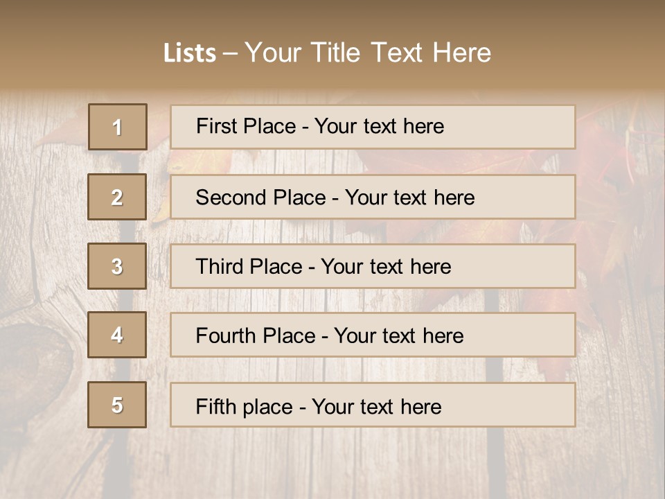 Space Maple Ragged PowerPoint Template