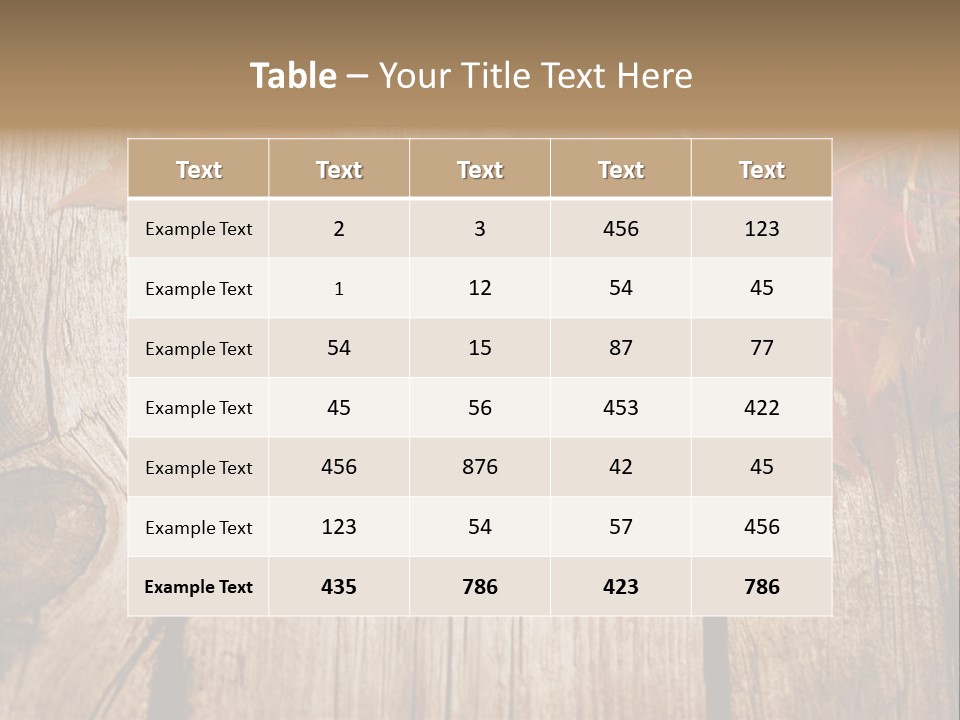 Space Maple Ragged PowerPoint Template