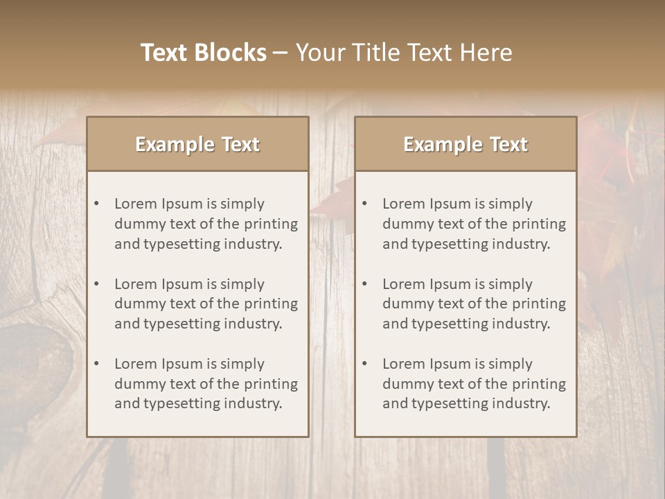 Space Maple Ragged PowerPoint Template