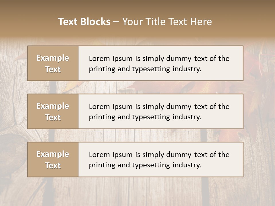 Space Maple Ragged PowerPoint Template