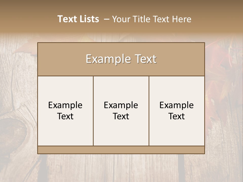 Space Maple Ragged PowerPoint Template