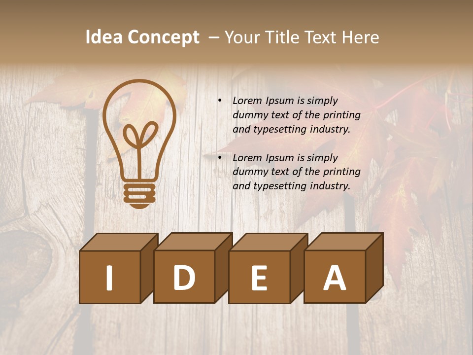 Space Maple Ragged PowerPoint Template