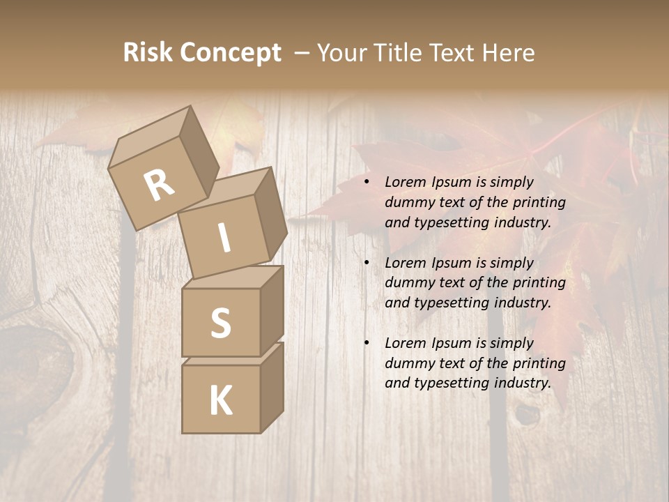 Space Maple Ragged PowerPoint Template