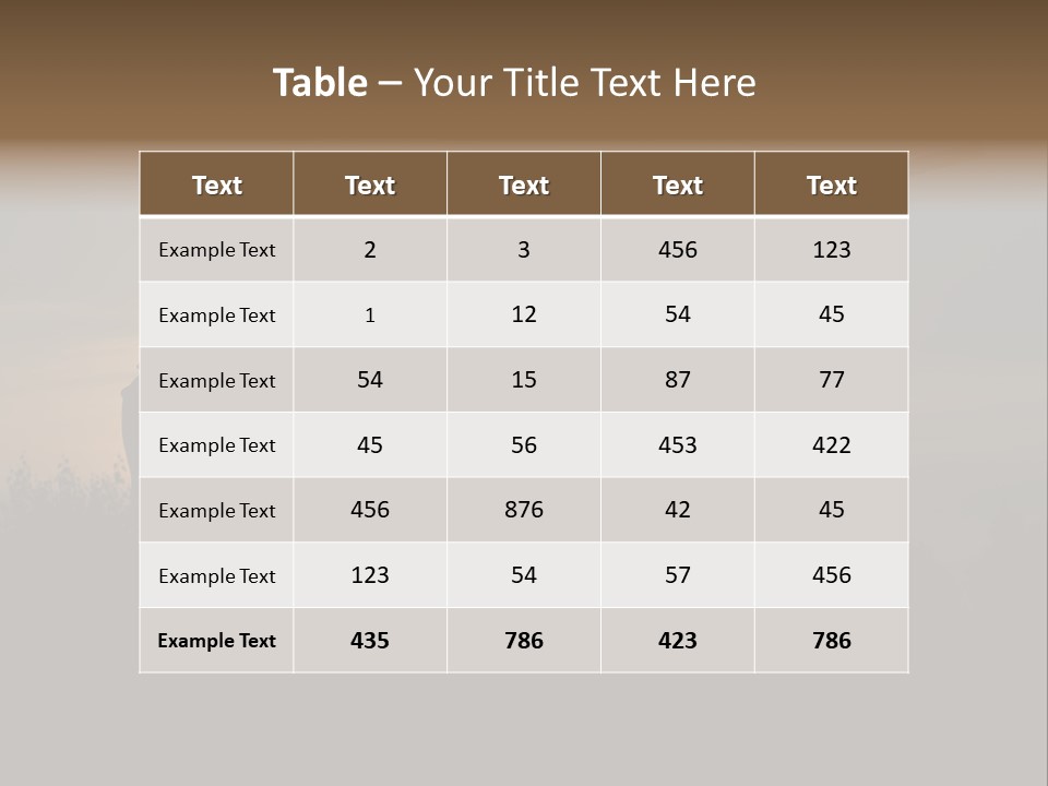 Shot Autumn Sun PowerPoint Template