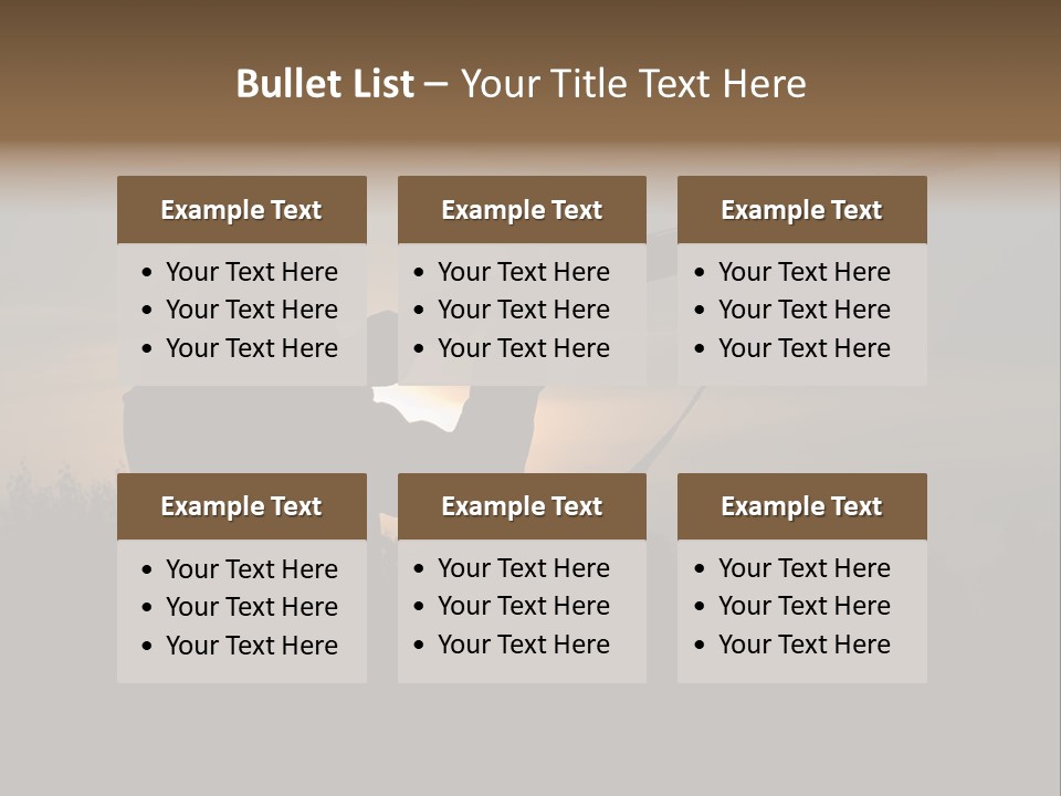 Shot Autumn Sun PowerPoint Template