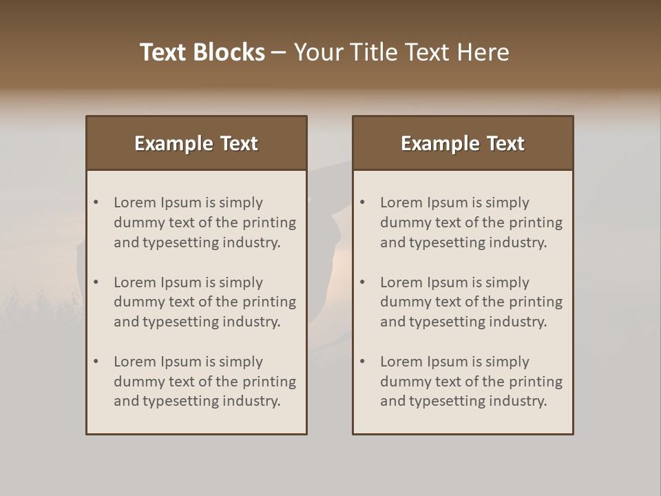 Shot Autumn Sun PowerPoint Template