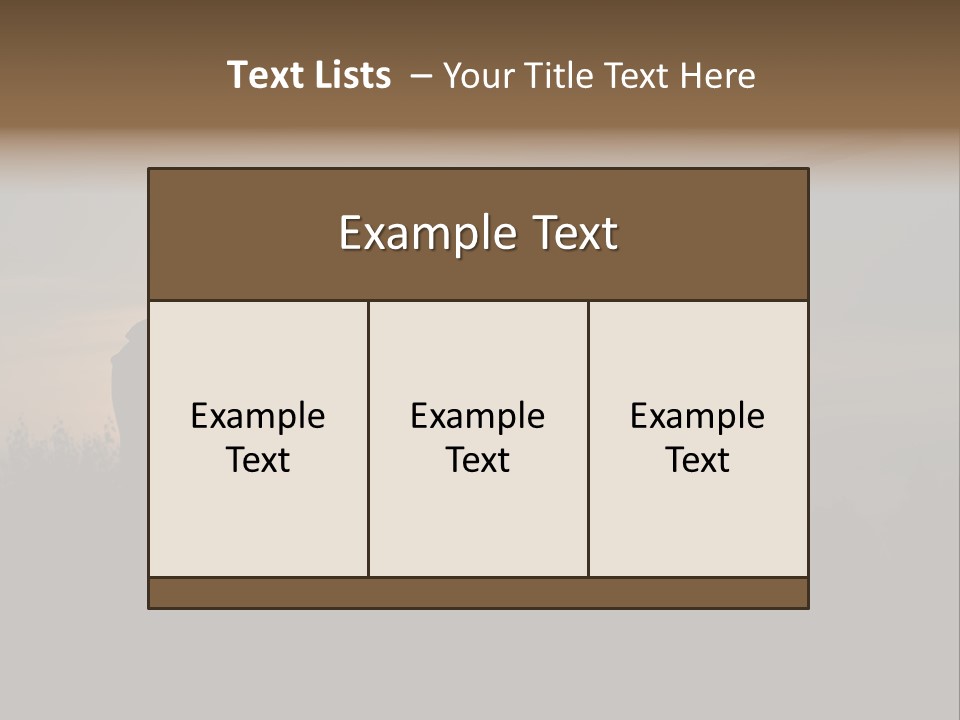 Shot Autumn Sun PowerPoint Template