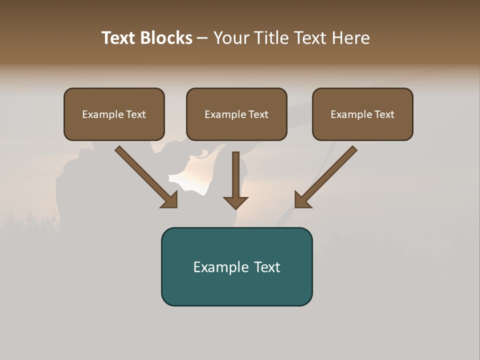 Shot Autumn Sun PowerPoint Template
