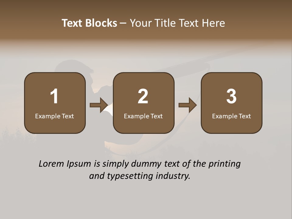 Shot Autumn Sun PowerPoint Template