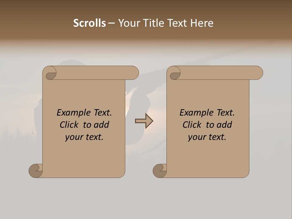 Shot Autumn Sun PowerPoint Template