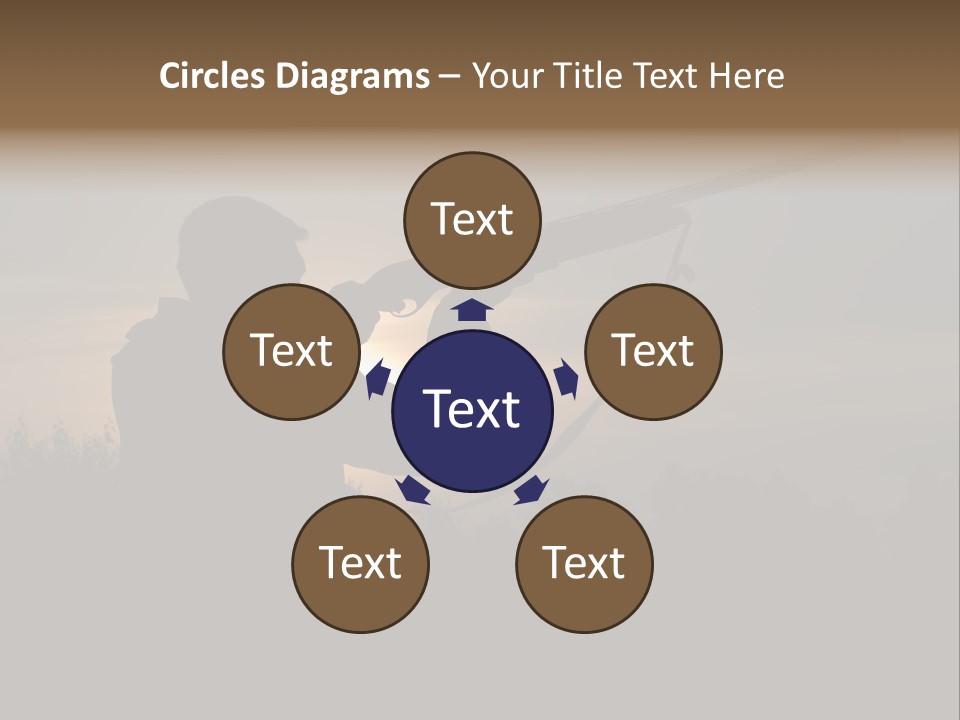 Shot Autumn Sun PowerPoint Template