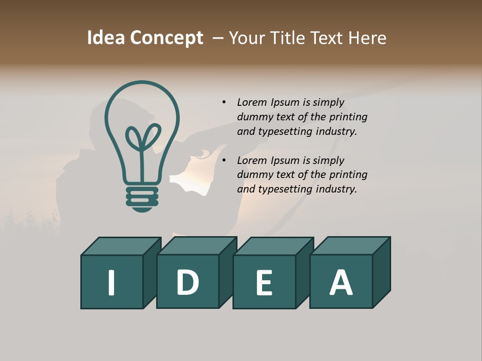 Shot Autumn Sun PowerPoint Template