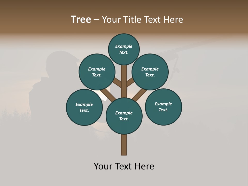 Shot Autumn Sun PowerPoint Template