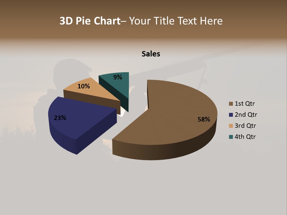 Shot Autumn Sun PowerPoint Template