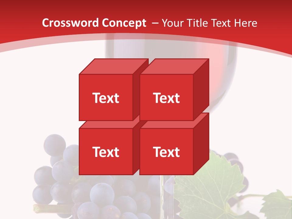 Alcoholic Vine Glassware PowerPoint Template