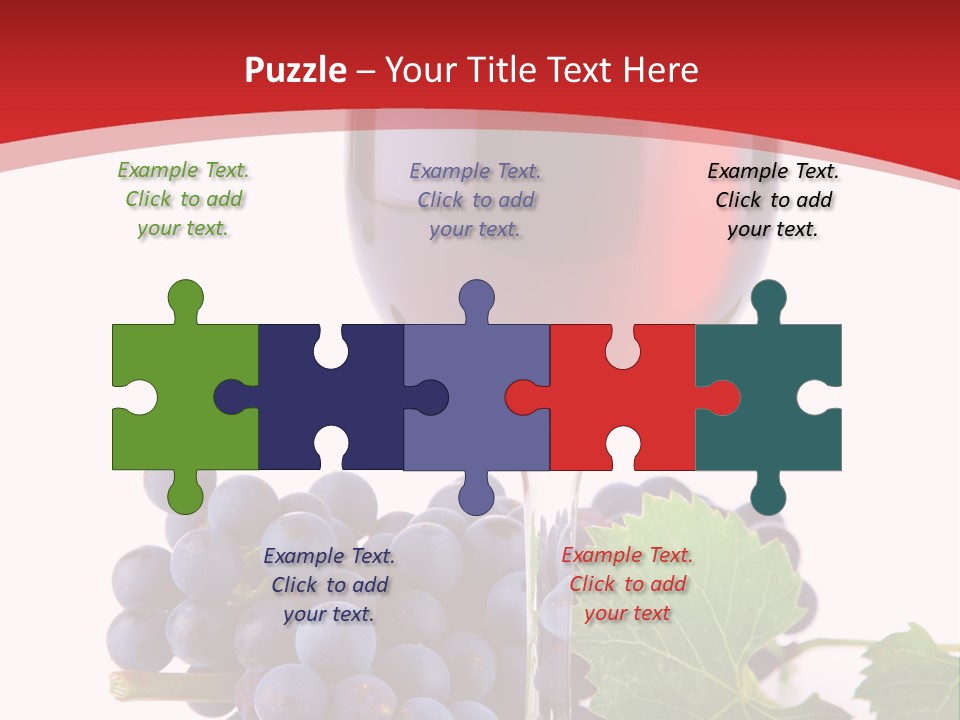 Alcoholic Vine Glassware PowerPoint Template