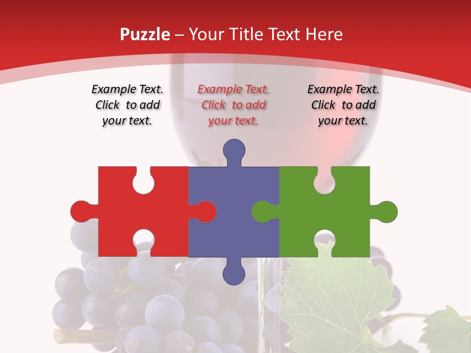 Alcoholic Vine Glassware PowerPoint Template