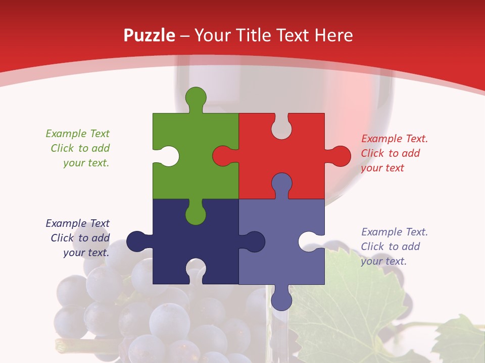 Alcoholic Vine Glassware PowerPoint Template