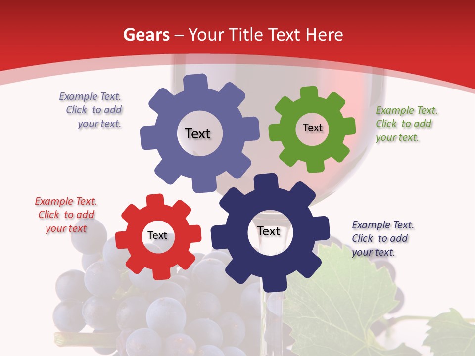Alcoholic Vine Glassware PowerPoint Template