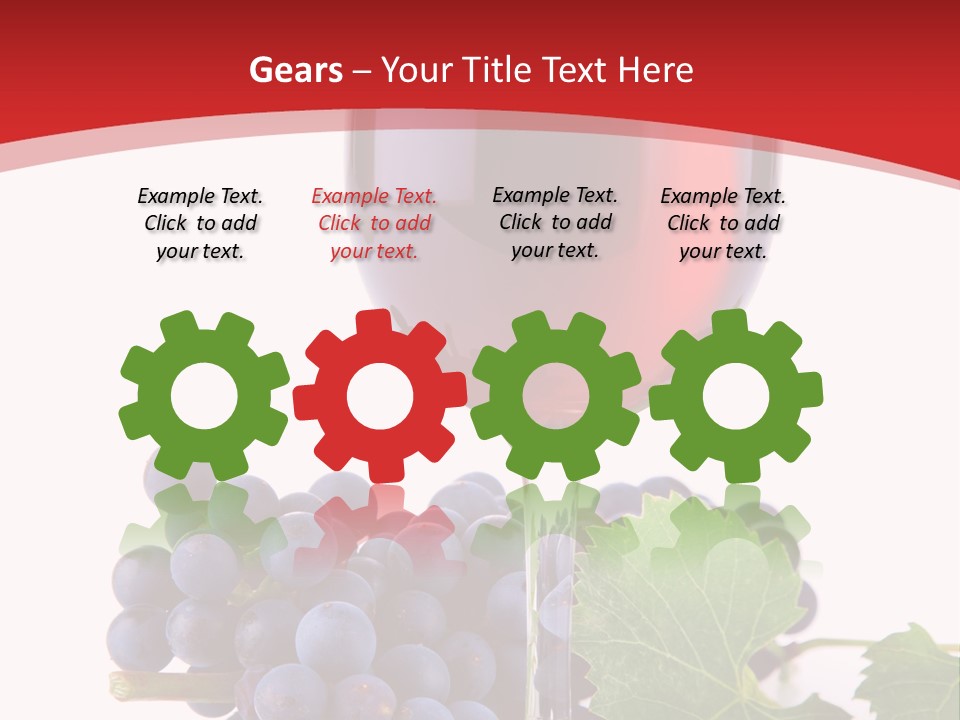 Alcoholic Vine Glassware PowerPoint Template