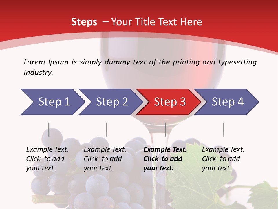 Alcoholic Vine Glassware PowerPoint Template