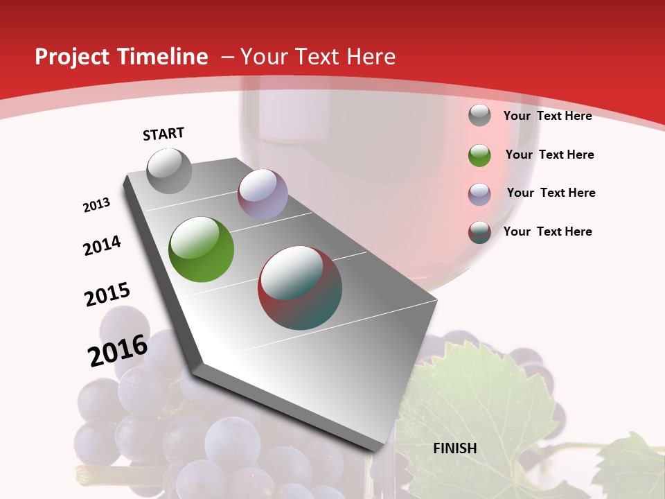 Alcoholic Vine Glassware PowerPoint Template