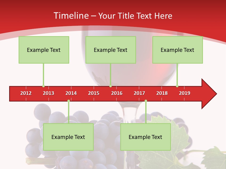 Alcoholic Vine Glassware PowerPoint Template