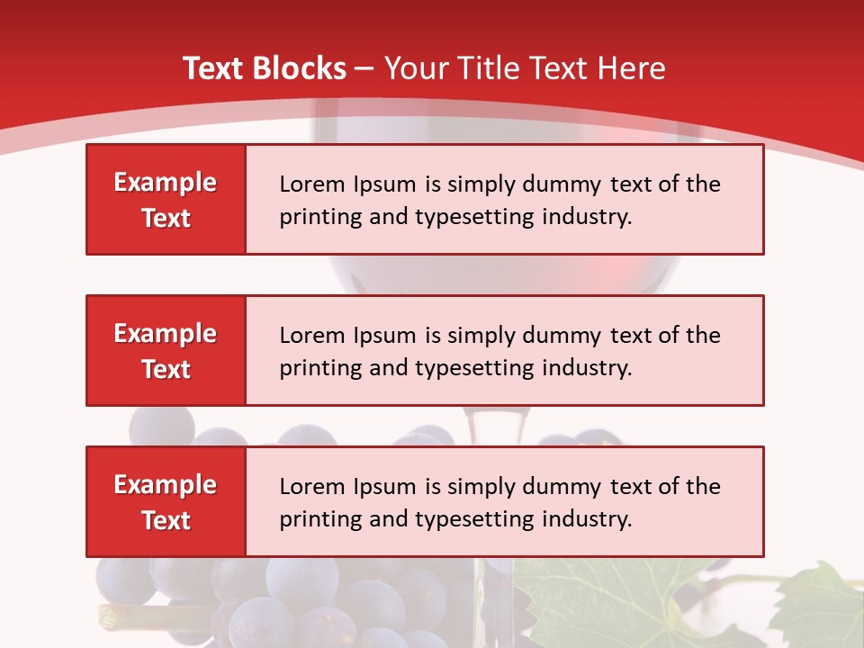Alcoholic Vine Glassware PowerPoint Template