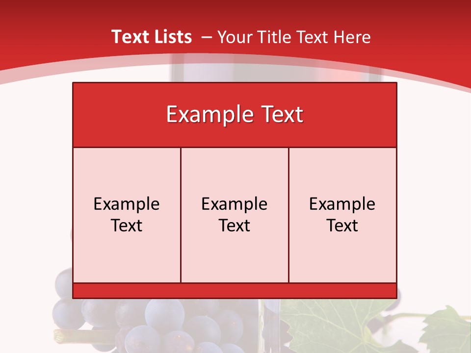 Alcoholic Vine Glassware PowerPoint Template