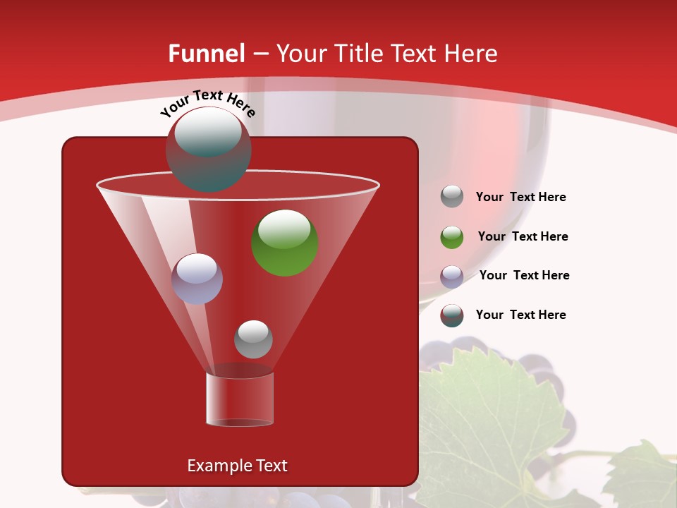 Alcoholic Vine Glassware PowerPoint Template