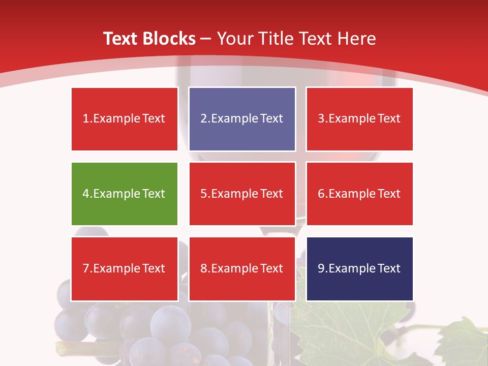 Alcoholic Vine Glassware PowerPoint Template