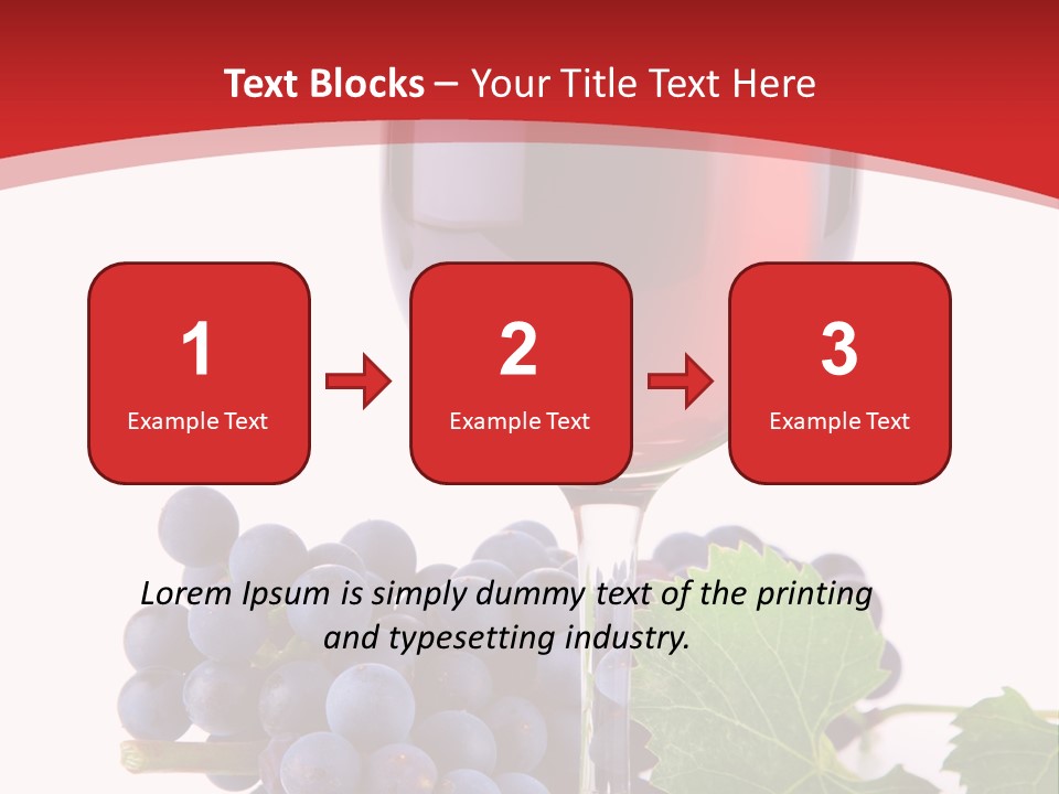 Alcoholic Vine Glassware PowerPoint Template