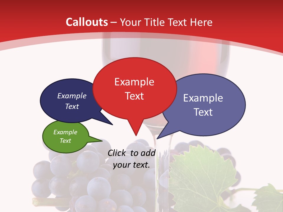 Alcoholic Vine Glassware PowerPoint Template