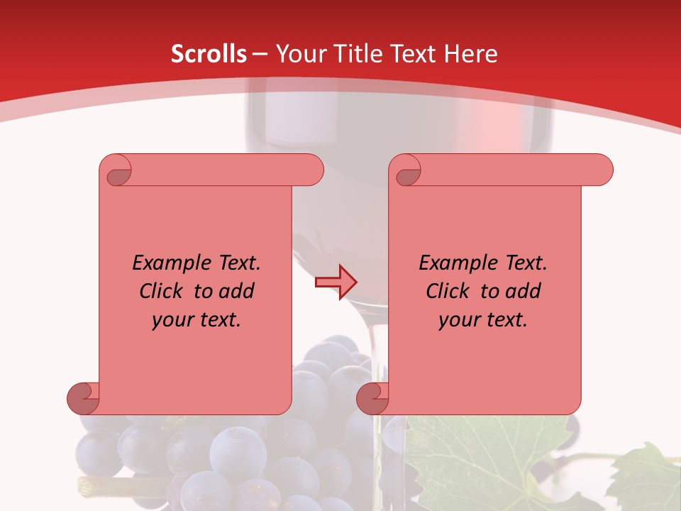 Alcoholic Vine Glassware PowerPoint Template
