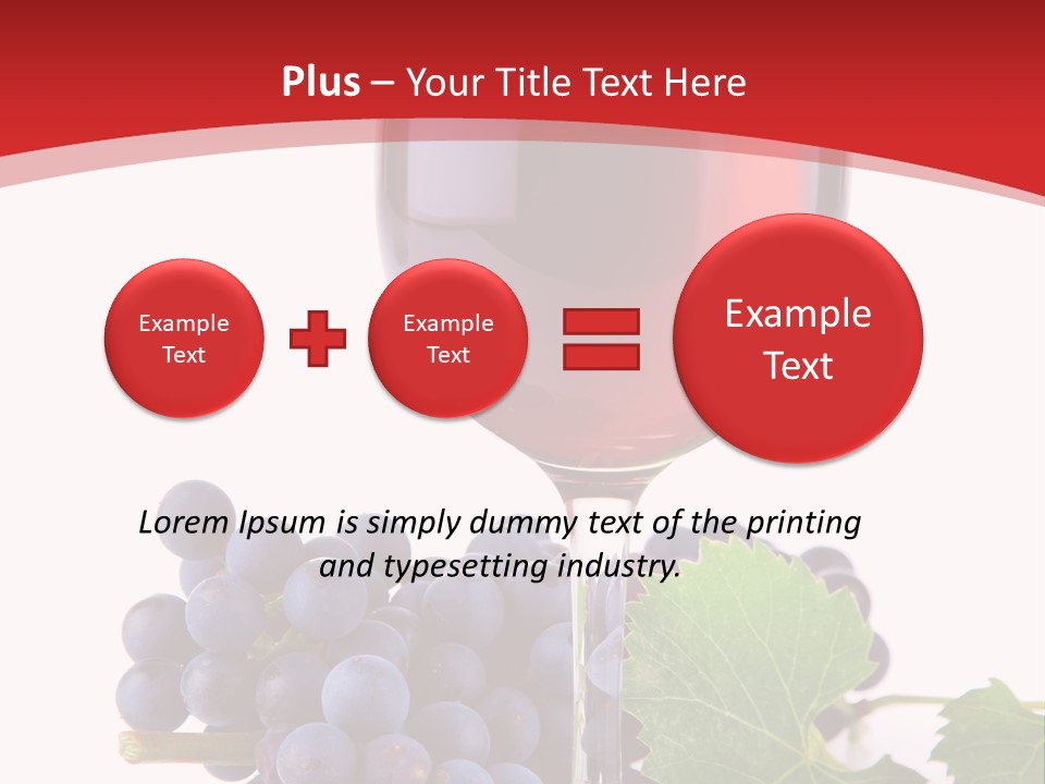 Alcoholic Vine Glassware PowerPoint Template