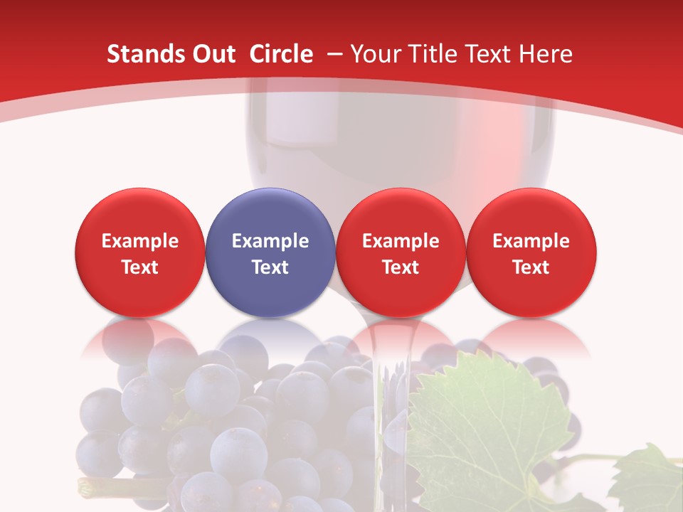 Alcoholic Vine Glassware PowerPoint Template