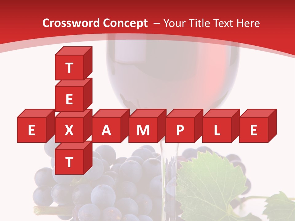 Alcoholic Vine Glassware PowerPoint Template