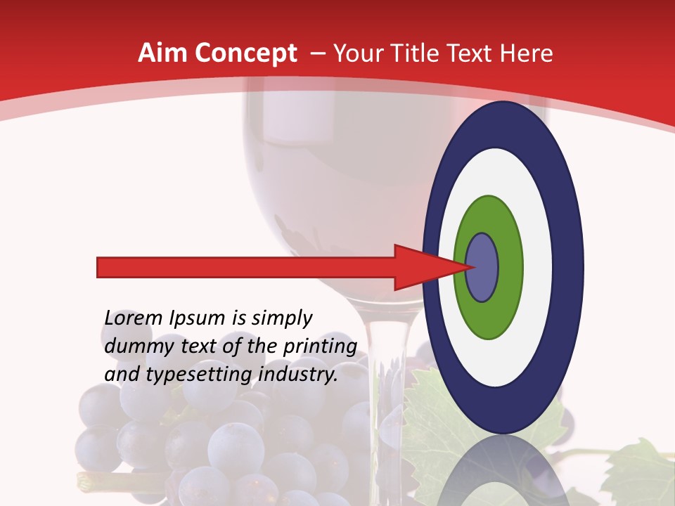 Alcoholic Vine Glassware PowerPoint Template