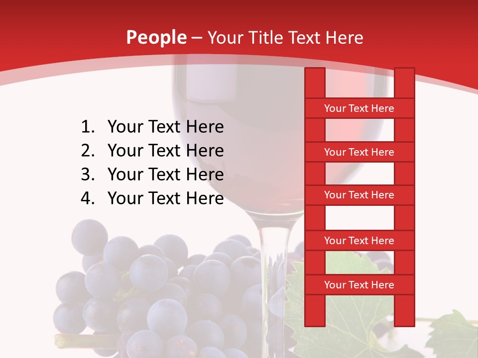 Alcoholic Vine Glassware PowerPoint Template