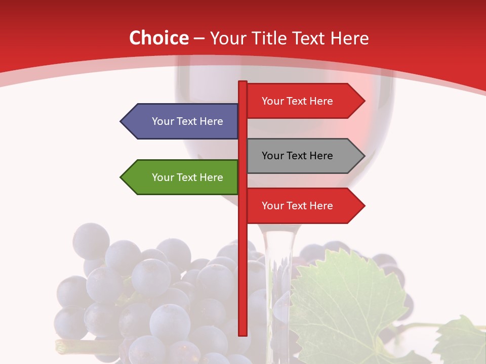 Alcoholic Vine Glassware PowerPoint Template