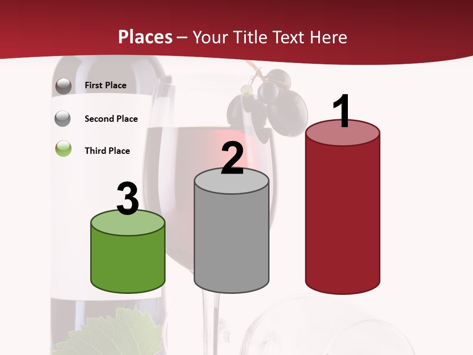 Grape White Filled PowerPoint Template